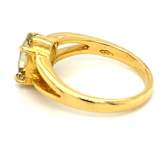 Certified Grossular 2.30ct Solid 18K Gold Ring - Picture 5 of 7